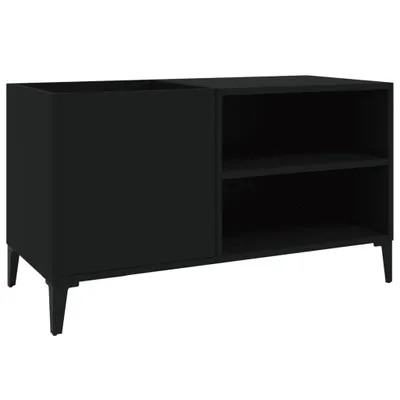 Produktbild von vidaXL Plattenschrank Schwarz 84,5x38x48 cm Holzwerkstoff