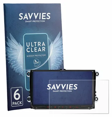 Produktbild von 6x Für Xtrons ID90MTVL Schutzfolie Savvies Displayschutz Display Schutz Folie Klar Transparent