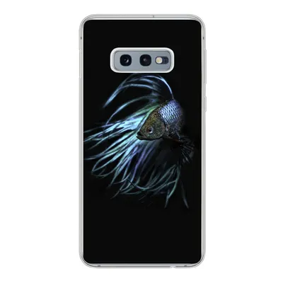 Produktbild von MuchoWow® Handyhülle Schutzhülle Hülle für Samsung Galaxy S10e Fisch - Schwanz - Schwarz Silikon Softcase Handy Hülle - Handy