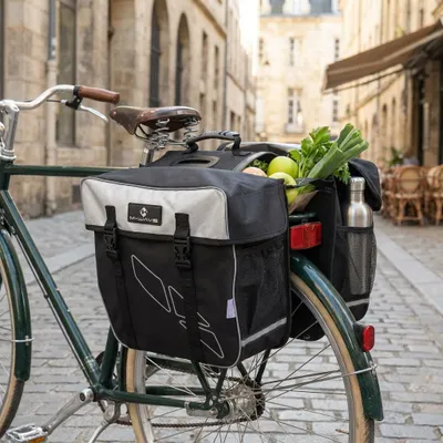 Produktbild von M-Wave Amsterdam Double - Gepäckträgertasche doppelt, robustes Polyester 600D...