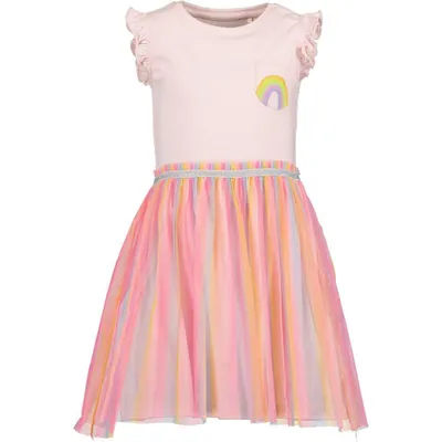 Produktbild von Kleid mit Tüllrock "Regenbogen", Baumwolle, rosa