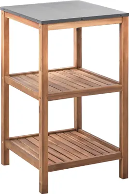 Obrázek produktu pro BELIANI Venkovní kuchyňský regál hnědý akáciové dřevo 50 x 50 x 83 cm policový regál zahrada letní kuchyně