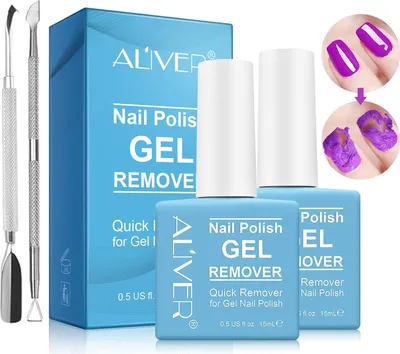 Produktbild von Professioneller natürlicher Gel-Nagelentferner 2x15ml FREE Nagelfeile