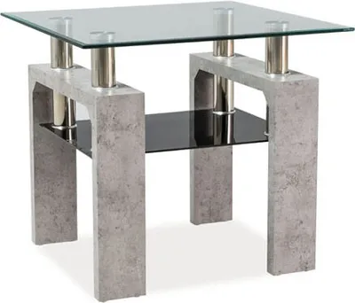 Immagine prodotto di Tavolino Tavolo da soggiorno Lisa D 60x60x55cm cemento