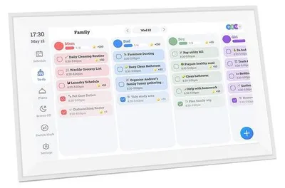 Produktbild von Digitale Kalender 15,6 Zoll - Interaktives Touchscreen - Slimmer Elektronischer Organizer - Familienplaner - 1080p FHD Bildschirm
