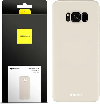 Image de Coque en silicone SPACECASE Coque en silicone pour Galaxy S8 Beige
