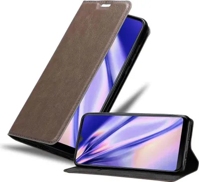 Produktbild von Cadorabo Hülle für HTC Desire 19 PLUS Schutz Hülle in Braun Handyhülle Etui Case Cover Magnetverschluss