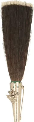 Hutanstecker Hirschkopf mit Gamsbart-Imitat von Hut-Breiter in schwarz
