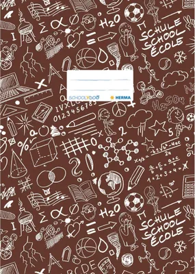 Image de HERMA Protège-cahier A4 SCHOOLYDOO marron