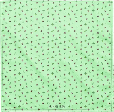 Produktbild von Mr. & Mrs. Panda Kopftuch Hummeln Kleeblatt M - Grün - Geschenk, glücklich Werden, Lustige Sprüche, Biene, sein, Stirnband, Dreieckstuch, Bandana, Hummel, Spruch Positiv