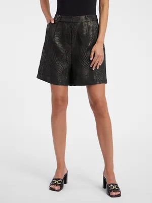 Produktbild von Orsay Schwarze gemusterte Damen-Shorts 332002660000__36