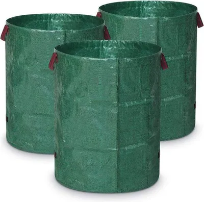 Image de Sac de jardinage XXL 272 litres, vert, 67 x 76 cm, pliable, robuste