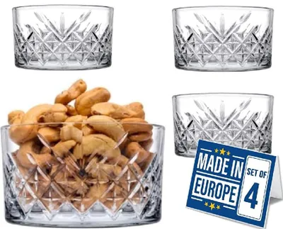 Image de Lot de 4 bols à dessert en verre, 210 ml, en cristal sans plomb