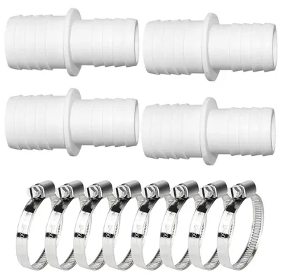 Produktbild von Pool Adapter 32 auf 38mm, 4 Stück Schlauchverbinder mit Schlauchschellen