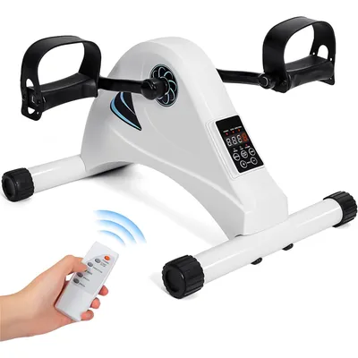 Produktbild von Safe Age® pedaltrainer mit 6 Stützstufen - elektrisch oder manuell angetrieben - Bürofahrrad - für Arme und Beine - Sitzfahrrad Bewegungstrainer