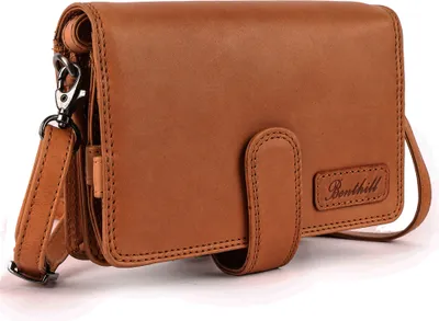 Produktbild von Benthill Reisebrieftasche Echt Leder - Hochwertige Dokumententasche mit RFID Schutz | Damen & Herren Handgelenktasche | Organizer - Brieftasche - Travel Wallet inkl. Geschenkbox