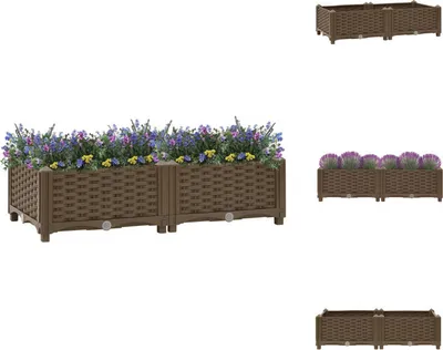 Obrázek produktu pro vidaXL Zvýšený záhon 80x40x23 cm polypropylen - Květináče a květináče