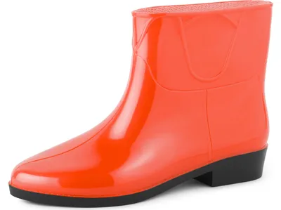 Produktbild von Ladeheid Damen Kurze Gummistiefel LAZT201801 (Orange, 38 EU)