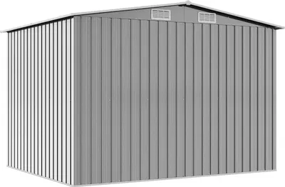 Obrázek produktu pro vidaXL Zahradní přístřešek Grey Metal 257 x 205 x 178 cm