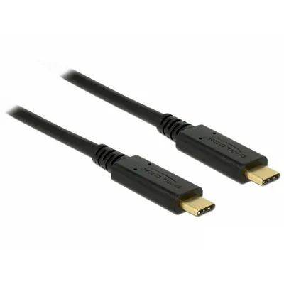Produktbild von DeLOCK 85206, 4 m, USB C, USB C, USB 2.0, 0,48 Gbit/s, Schwarz