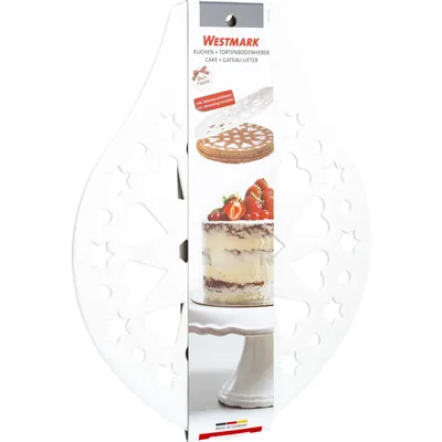 Zdjęcie produktu dla Łopatka do ciast i tortów Westmark, biała, zachowująca kształt, opakowanie 1 sztuka