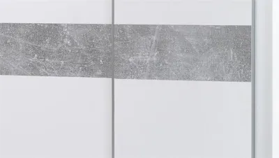 Produktbild von Kleiderschrank Salamanca 170cm mit 2 Türen - weiß/Beton