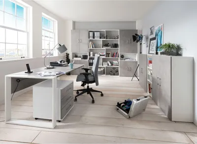 Produktbild von Büro-Set Büroprogramm Arbeitszimmer Büromöbel Büroeinrichtung Set "Hamburg IV"