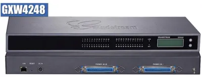 Produktbild von Grandstream Networks GXW-4248, G.711, G.723.1, G.726, 10,100,1000 Mbit/s, IEEE 802.3, IEEE 802.3ab, IEEE 802.3u, 1 Gbit/s, 10/100/1000Base-T(X), AES