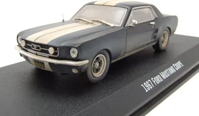 Produktbild von Greenlight Collectibles 86621 Ford Mustang Coupe 1967 matt schwarz verschmutzt Creed II 1:43