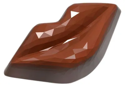 Image de Moule à chocolat – Bouche en forme de baiser, 42 x 21,5 x 15 mm