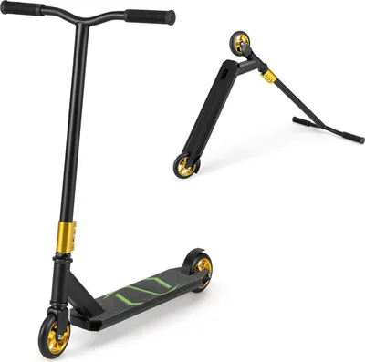 Produktbild von KOMFOTTEU Stunt Scooter mit 2 PolyurethanRädern, Kickscooter mit 100 kg Belastbar, Funscooter für Kinder ab 10 Jahren, Skateboard Tretroller für Anfänger und Fortgeschrittene