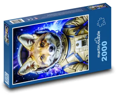 Produktbild von martinpuzzle - Puzzle 2000 Teile - Astronautenfuchs