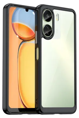 Produktbild von Für Xiaomi Redmi 13C TPU / Acryl Schutz Handy Hülle Case Cover Zubehör Schwarz