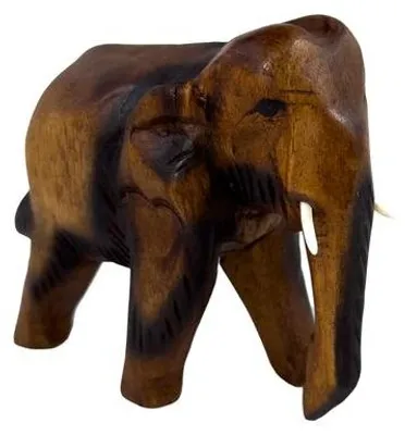 Produktbild von 1 Elefant laufend, Holz-Elefant, Höhe:12 cm