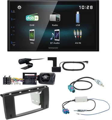 Produktbild von Kenwood DMX-125DAB USB MP3 Bluetooth Digitalradio Einbauset für Mercedes R W251