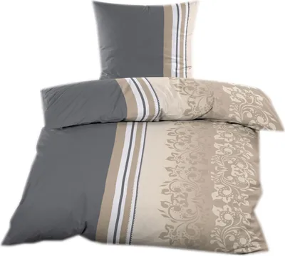 A folded duvet cover and pillowcase set.