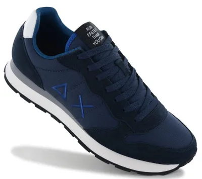 Image de SUN68 Tom Solid - Baskets pour hommes, couleur bleu marine, référence Z46101-07, taille EU 43