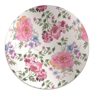 Produktbild von Rundmatte - Stuhlunterlage Bürostuhlunterlage - Rund Ø 100 cm - Bodenmatte - Fußmatte - Vintage-Stil Rosen.