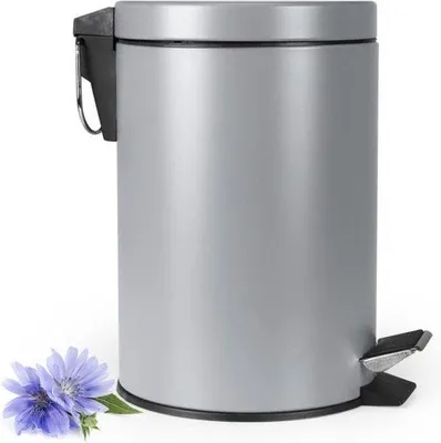 Produktbild von Famanu Kosmetikeimer 3L mit Antirutsch-Pedal - Grau