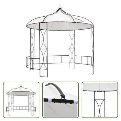 Produktbild von The Living Store Pavillon 300 x 290 cm Weiß Rund
