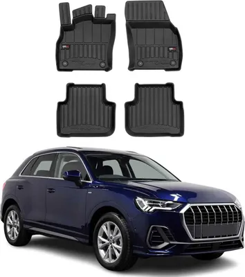 Zdjęcie produktu dla 2018-2025 Dywaniki podłogowe Audi Q3 Q3 Sportback TPE czarne 4 szt