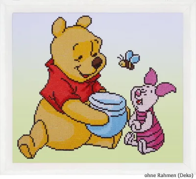 Zdjęcie produktu dla Zestaw do malowania Vervaco Diamond Disney Puchatek z Prosiaczkiem
