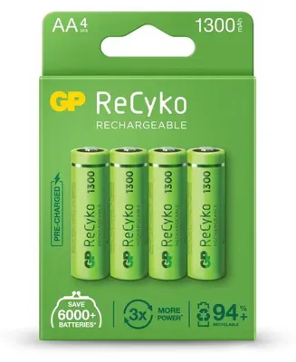 Obrázek produktu pro GP Batteries ReCyko dobjec nikl-metalhydridov (NiMH) baterie AA (201213)
