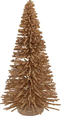 Produktbild von Clayre & Eef Weihnachtsdekorationsfigur Weihnachtsbaum Ø 17x30 cm Beige Holz