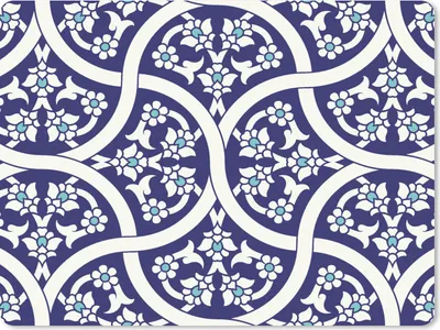 Produktbild von MuchoWow® Mauspad Mousepad Blumen - Muster - Asien 40x30 cm - Mousepads - Maus Mat - Pad - Mausunterlage - Anti Rutsch