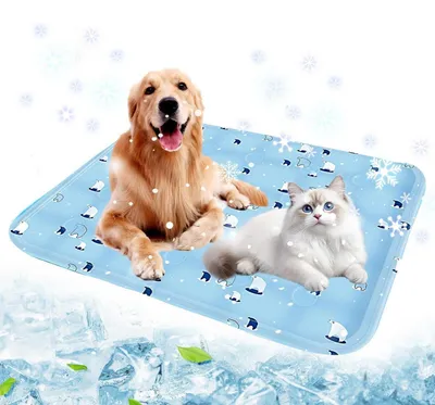 Zdjęcie produktu dla Mata chłodząca żelowa dla psów i kotów, 60x90 cm, samoczynnie chłodząca