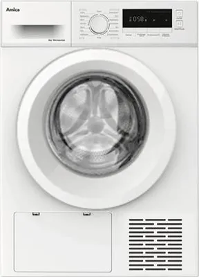 Produktbild von Amica WTP 472 100, Freistehend, Frontlader, Wärmepumpe, Weiß, Tasten, Drehregler, Rechts