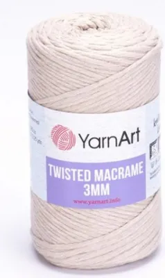 Produktbild von Gedrehtes Makramee-Garn, 3 mm, 250 g, 753