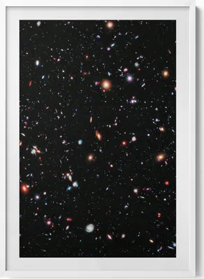 Produktbild von NASA-Foto - Sternenkosmos– Wandbild mit Rahmen – Gerahmtes Bild  – Wanddekoration – 70x100 cm –  Weiß Rahmen