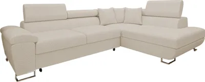 Produktbild von MIRJAN24 Ecksofa Cotere Premium mit Schlaffunktion und Bettkasten, Sofa vom Hersteller (Farbe: Abriamo 03, Seite: Rechts)